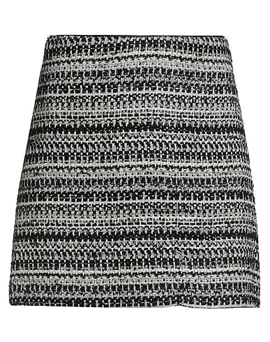 SILVIAN HEACH Mini skirt Black 60% Polyester, 20% Acrylic, 15% Wool, 5% Metal