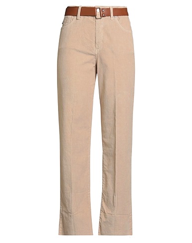 HAVEONE Casual pants Beige 98% Cotton, 2% Elastane