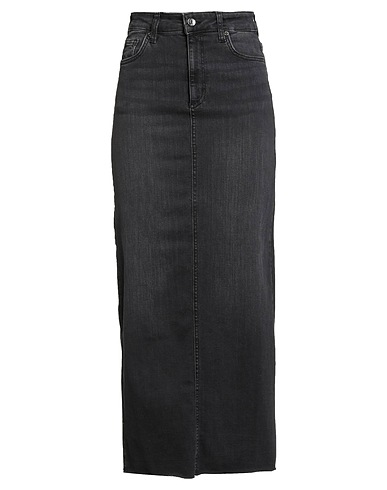 LIU •JO Denim skirt Black 84% Cotton, 14% Polyester, 2% Elastane