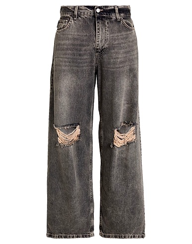 HAVEONE Denim trousers Grey 100% Cotton