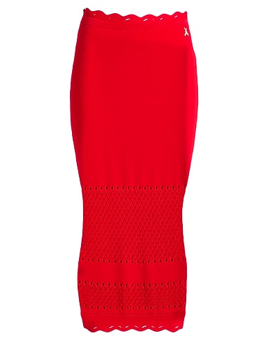 PATRIZIA PEPE Midi skirt Red 80% Viscose, 20% Polyamide