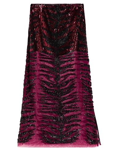 PINKO 미디 스커트 플럼 100% 나일론, 폴리에스테르