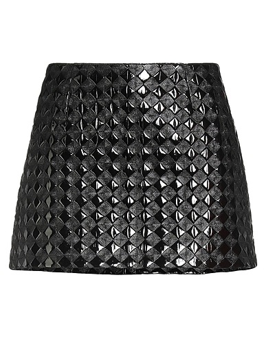 PINKO Mini skirt Black 97% Polyester, 3% Elastane, Polyurethane