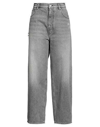 PINKO Denim pants DENIM Grey 82% Cotton, 18% Lyocell