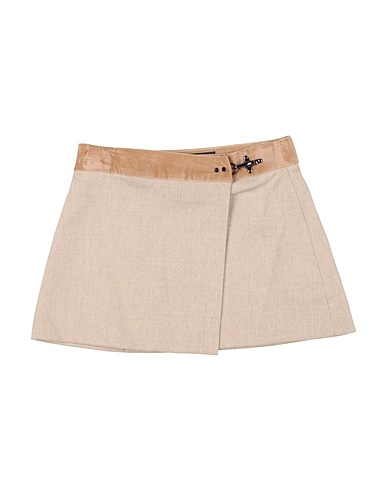 FAY Skirt JUNIOR Beige 90% Virgin Wool, 8% Cashmere, 2% Elastane, Cotton