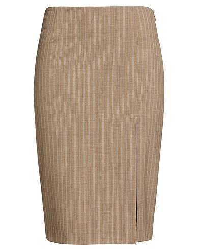 LIU •JO Midi skirt Camel 68% Polyester, 28% Viscose, 4% Elastane