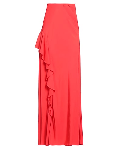MOSCHINO JEANS Maxi Skirts Coral 100% Viscose