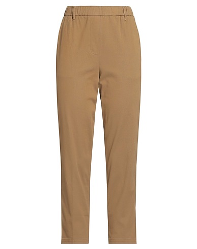 ALYSI Casual trouser CRÈME Camel 97% Cotton, 3% Elastane