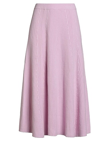 PINKO Midi skirt Lilac 90% Wool, 10% Cashmere