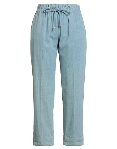 MOTEL Denim trousers Blue 100% Cotton