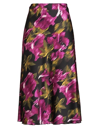 DIXIE Midi skirt Black 100% Polyester