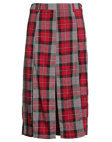 DIXIE Midi skirt Red 78% Polyester, 19% Viscose, 3% Elastane