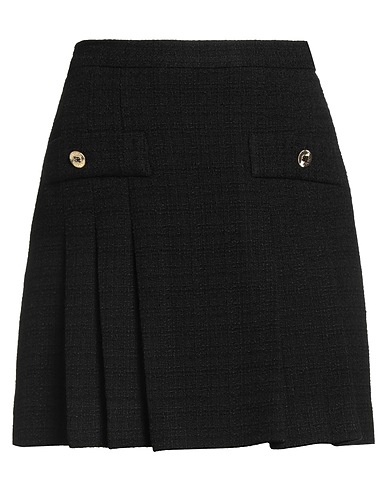 SANDRO Mini skirt Black 49% Cotton, 25% Viscose, 20% Acrylic, 6% Polyamide