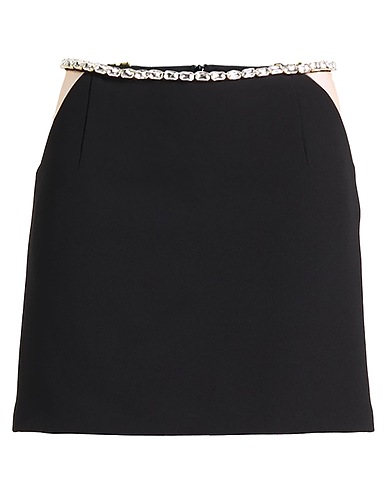 SANDRO Mini skirt Black 95% Polyester, 5% Elastane