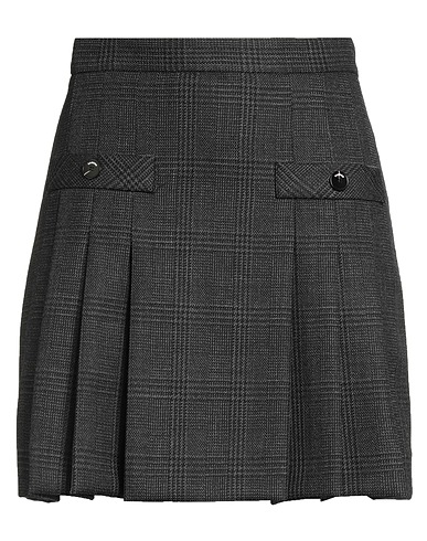 SANDRO Mini skirt Charcoal 100% Virgin Wool