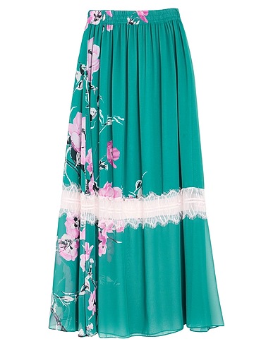 ANNARITA N Long skirt Green 100% Polyester