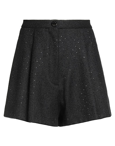 SANDRO Shorts & Bermuda Charcoal 100% Wool