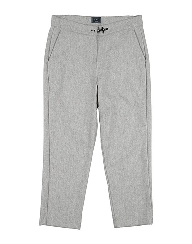 FAY Casual trouser JUNIOR Light grey 90% Virgin Wool, 8% Cashmere, 2% Elastane