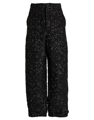 VALENTINO GARAVANI Casual trouser Black 41% Polyamide, 31% Acetate, 14% Textile fibres, 14% Silk