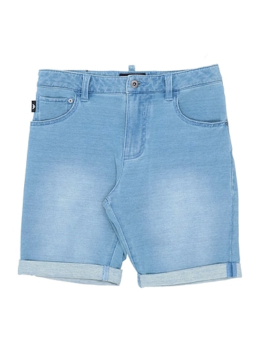EMPORIO ARMANI Denim shorts Blue 96% Cotton, 4% Elastane