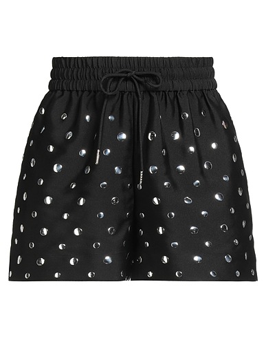 SANDRO Shorts & Bermuda Black 85% Polyester, 15% Silk