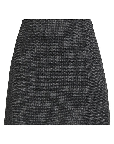 THEORY Mini skirt Charcoal 48% Polyester, 41% Wool, 8% Acrylic, 3% Nylon