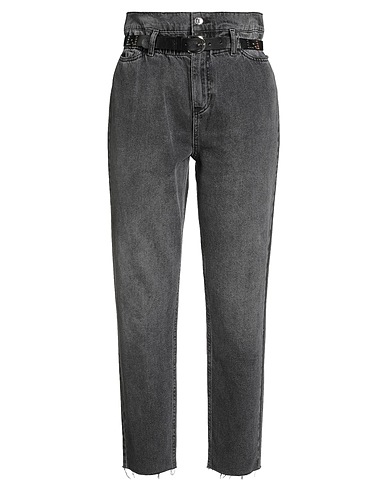 LIU •JO Denim pants Black 100% Cotton