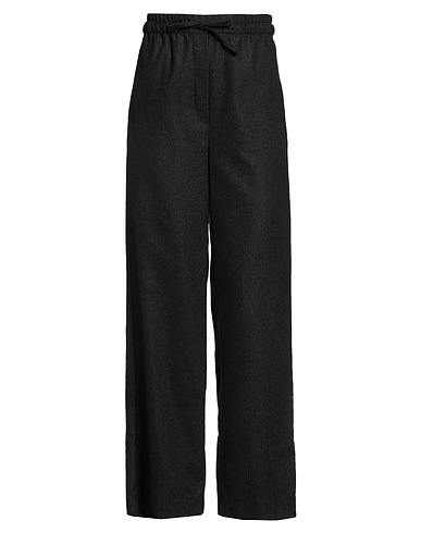 SANDRO Casual trouser Dark brown 62% Wool, 22% Polyester, 15% Polyamide, 1% Other Fibres