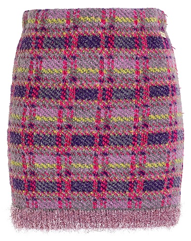 BLUGIRL Mini skirt Purple 47% Polyamide, 47% Acrylic, 5% Metallic fiber, 1% Virgin Wool