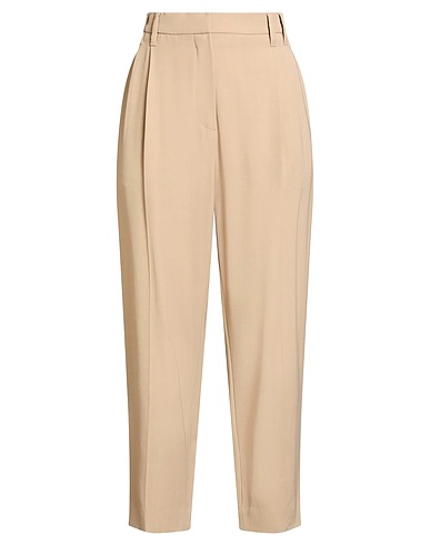 BRUNELLO CUCINELLI Casual pants Taupe 54% Viscose, 46% Virgin Wool, Ecobrass