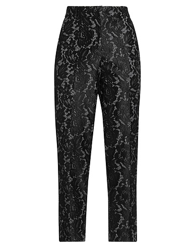 VICOLO Casual pants Black 33% Polyester, 28% Cotton, 19% Nylon, 14% Viscose, 6% Synthetic fibers