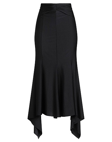 PHILOSOPHY di LORENZO SERAFINI Midi skirt Black 80% Polyamide, 20% Elastane