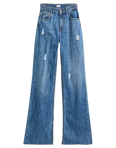 REBEL QUEEN by LIU •JO Denim trousers Blue 100% Cotton