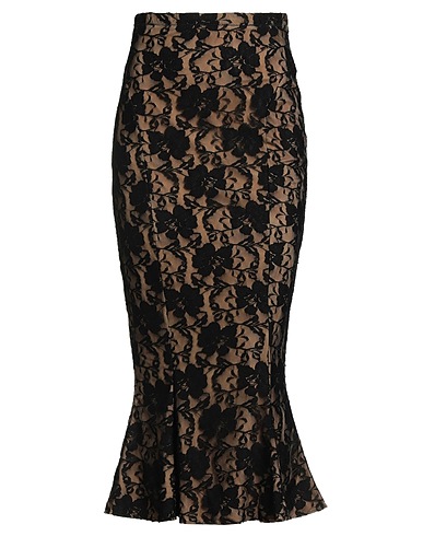 NORMA KAMALI Midi skirt Black 90% Nylon, 10% Elastane