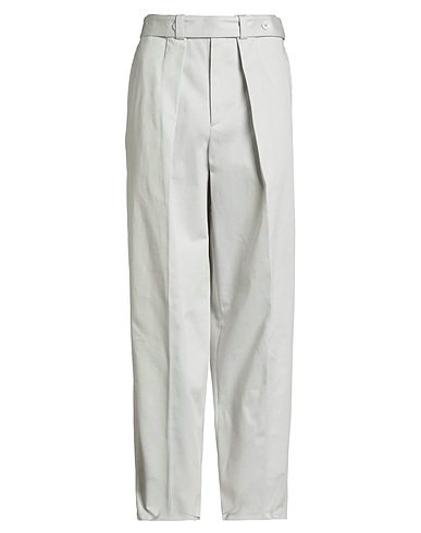 JIL SANDER Pantalone Grigio chiaro 100% Cotone