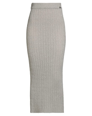 LIU •JO Midi skirt Light grey 38% Acrylic, 32% Polyamide, 30% Alpaca wool