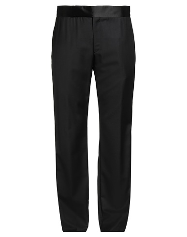 GIORGIO ARMANI Casual pants Black 90% Virgin Wool, 10% Cashmere