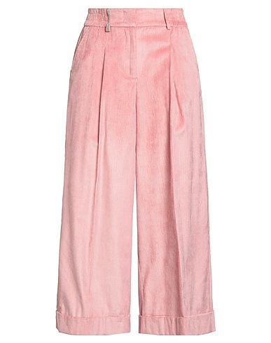 PESERICO Casual pants Pink 57% Cotton, 43% Viscose