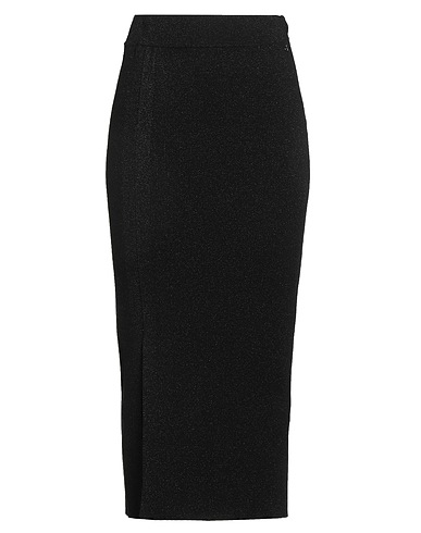 DIXIE Langer Rock Schwarz 43% Viskose, 20% Metallisiertes Polyester, 20% Polyamid, 17% Polyester
