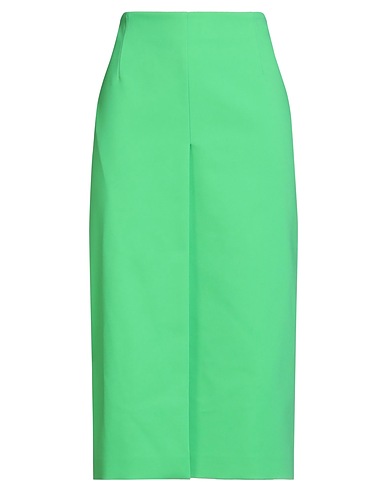 MSGM Midi skirt Green 62% Cotton, 33% Polyamide, 5% Elastane