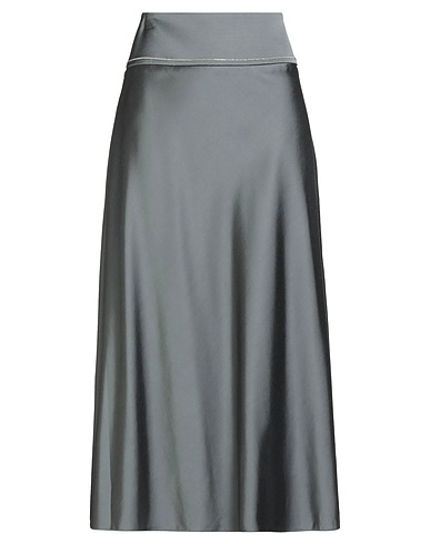 PESERICO Midi skirt Grey 88% Viscose, 9% Wool, 3% Elastane