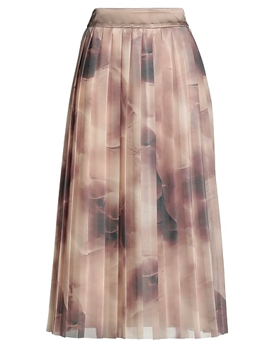 PESERICO Midi skirt Sand 100% Polyester
