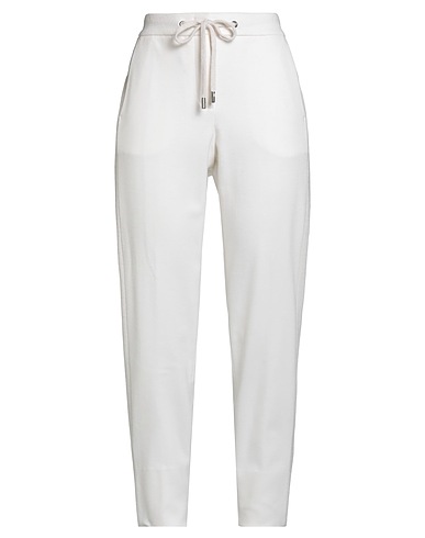 PESERICO Casual pants Cream 66% Cotton, 34% Virgin Wool, Merino Wool, Cashmere, Viscose