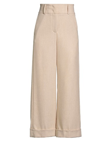 PESERICO Casual trouser EASY Beige 40% Wool, 32% Polyester, 14% Viscose, 13% Polyamide, 1% Elastane
