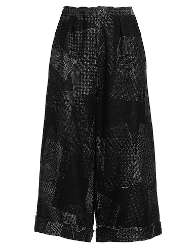 Y'S YOHJI YAMAMOTO Casual trouser Black 42% Wool, 39% Cotton, 12% Acrylic, 7% Nylon