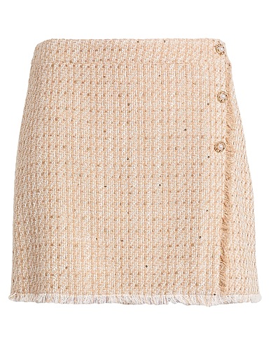 LIU •JO Minigonna Beige 59% Cotone, 22% Poliestere, 9% Poliammide, 6% Acrilico, 4% Altre Fibre