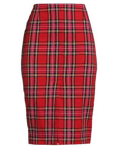 BLUGIRL Midi skirt Red 49% Viscose, 49% Polyester, 2% Elastane