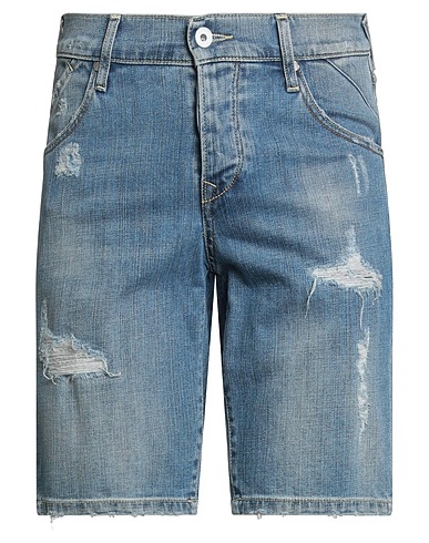 0/ZERO CONSTRUCTION Shorts Blau 99% Baumwolle, 1% Elastan