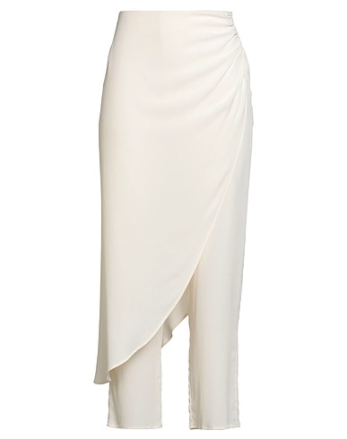 JUCCA Casual trouser Off white 69% Acetate, 31% Silk