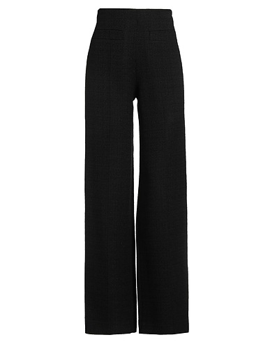 SANDRO Casual trouser Black 49% Cotton, 25% Viscose, 20% Acrylic, 6% Polyamide